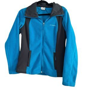 Columbia Blue Fleece Full Zip Women’s Jacket Size Medium Gorpcore Outdoors